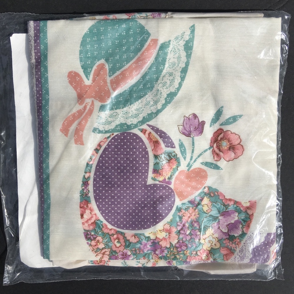 Pillow Sham Sunbonnet Girl CottageCore Vintage Standard Size Ruffled USA New